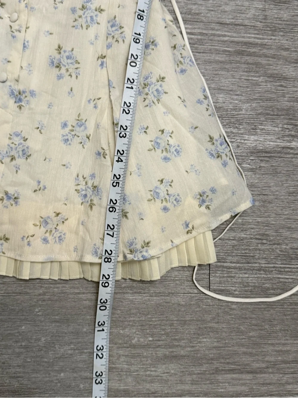Fait Par Foutch Francesca Mini Dress Vintage Iris Floral XS Cottagecore NWT